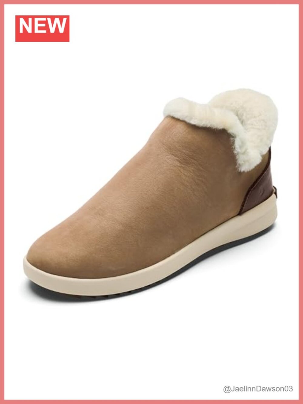 OluKai Malua Hulu Women's Waterproof Nubuck Leather Ankle Boots with Shearling